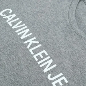 l'unique style Calvin Klein T-shirt Institutional L En Gris 15