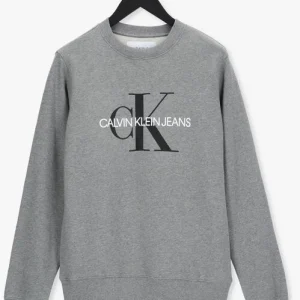 Livraison gratuite Calvin Klein Chandail Iconic Monogram Crewneck En Gris 13