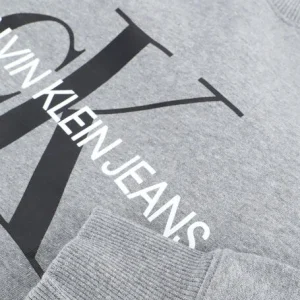 Livraison gratuite Calvin Klein Chandail Iconic Monogram Crewneck En Gris 15