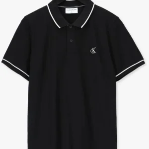 Calvin Klein Polo Tipping Slim Polo En Noir achetez 13