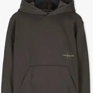 Calvin Klein Chandail Off Placed Iconic Hoodie En Vert Paiement sécurisé 13