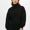 de garantie authentique Calvin Klein Col Roulé Logo Trim Roll Neck En Noir 17