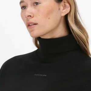 de garantie authentique Calvin Klein Col Roulé Logo Trim Roll Neck En Noir 11