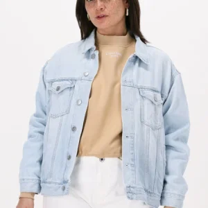 Calvin Klein Veste En Jean Dad Denim Jacket Bleu Clair Satisfait ou Remboursé 9