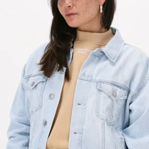 Calvin Klein Veste En Jean Dad Denim Jacket Bleu Clair Satisfait ou Remboursé 11