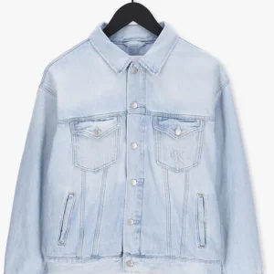 Calvin Klein Veste En Jean Dad Denim Jacket Bleu Clair Satisfait ou Remboursé 13