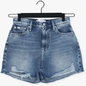 aux meilleurs prix Calvin Klein Pantalon Court Mom Short En Bleu 13