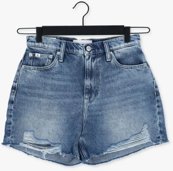 aux meilleurs prix Calvin Klein Pantalon Court Mom Short En Bleu 5