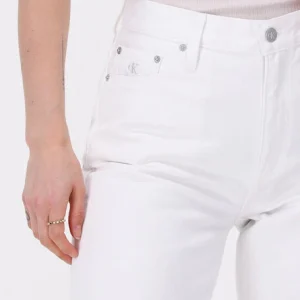 soldes magasin Calvin Klein Mom Jeans Mom Jean En Blanc 11