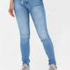 Calvin Klein Skinny Jeans Mid Rise Skinny En Bleu REMISE allant jusqu. 19