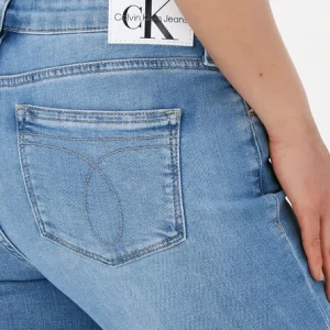 Calvin Klein Skinny Jeans Mid Rise Skinny En Bleu REMISE allant jusqu. 11