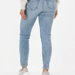 mode pas cher Calvin Klein Skinny Jeans Mid Rise Skinny Ankle Bleu Clair 9