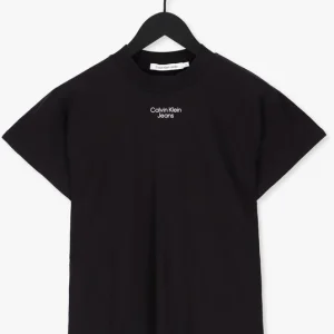 Calvin Klein T-shirt Stacked Logo Loose Tee En Noir marques de renommée 13