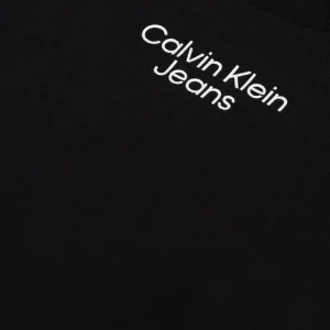 Calvin Klein T-shirt Stacked Logo Loose Tee En Noir marques de renommée 15