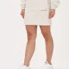 Calvin Klein Mini-jupe Two Tone Monogram Skirt Blanc authentiques 17