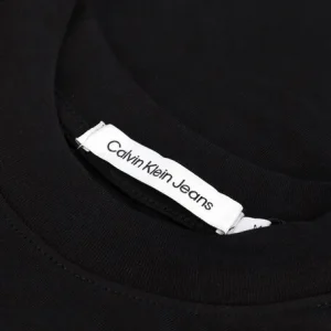 aux meilleurs prix Calvin Klein Robe Midi Stacked Logo T-shirt Dress En Noir 15