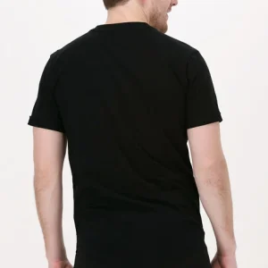 Calvin Klein T-shirt Badge Turn Up Sleeve En Noir soldes luxe 9