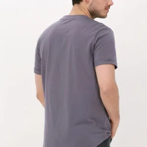 Calvin Klein T-shirt Badge Turn Up Sleeve En Gris à prix d'occasion 9