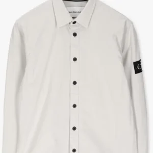 magasins pas chers Calvin Klein Chemise Décontracté Monogram Badge Shirt Sable 13