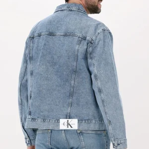 Retour Facile et Gratuit Calvin Klein Veste En Jean Regular Denim Jacket Bleu Clair 9