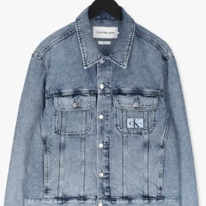 Retour Facile et Gratuit Calvin Klein Veste En Jean Regular Denim Jacket Bleu Clair 13