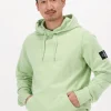 Calvin Klein Chandail Monogram Sleeve Badge Hoodie En Vert REMISE allant 19