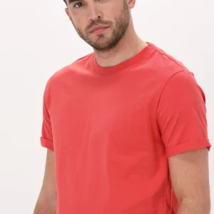 Calvin Klein T-shirt Badge Turn Up Sleeve En Orange Retour gratuit en magasin. 11