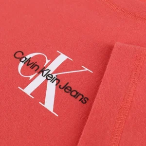 Nouvelle Collection Calvin Klein T-shirt Monogram Logo Tee Corail 15