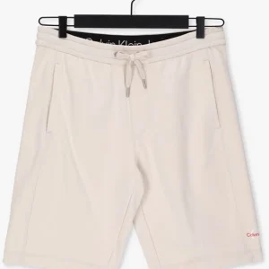 Calvin Klein Pantalon Courte Monogram Logo Hwk Short Blanc design à la mode 13