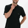 grand choix Calvin Klein T-shirt Mix Media Mesh Pocket Tee En Noir 17