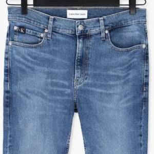 shopping pas cher Calvin Klein Pantalon Court Slim Short En Bleu 13