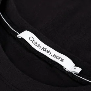 Calvin Klein T-shirt Stacked Logo Tee En Noir en vente 15