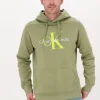 Calvin Klein Chandail Seasonal Monogram Regular En Vert Achat 19