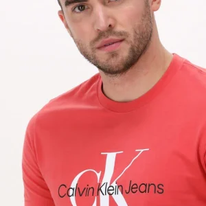 à prix très bas Calvin Klein T-shirt Seasonal Monogram Tee En Orange 11