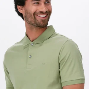 Authenticité garantie Calvin Klein Polo Liquid Touch Slim Polo En Vert 11