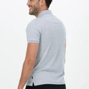 Calvin Klein Polo Liquid Touch Slim Polo En Gris Distributeur Officiel 9