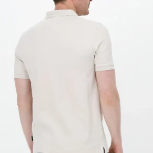 Calvin Klein Polo Stretch Pique Slim Polo En Beige De super promotions disponibles 9