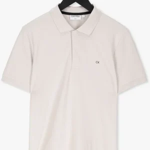 Calvin Klein Polo Stretch Pique Slim Polo En Beige De super promotions disponibles 13