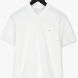 Achat Calvin Klein Polo Stretch Pique Slim Polo En Blanc 13