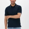 Calvin Klein Polo Stretch Pique Tipping Slim Polo Bleu Foncé offre spéciale 19