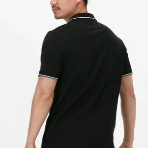 Calvin Klein Polo Stretch Pique Tipping Slim Polo En Noir Authenticité garantie 9