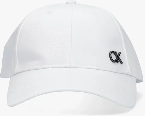 vente pas cher en ligne Calvin Klein Ck Outlined Bb Cap Casquette En Blanc 1