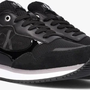 Calvin Klein Retro Runner 4 Baskets Basses En Noir Nouveau 10