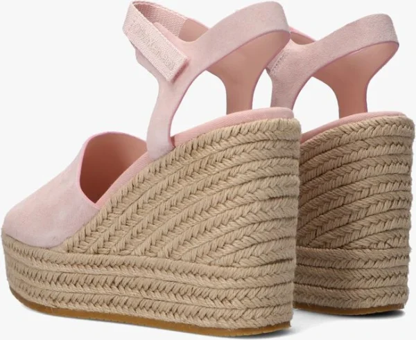 grande popularité Calvin Klein Wedge Sandal Ankle Clip Sandales En Rose 4