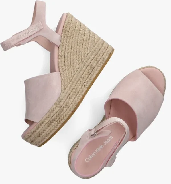 grande popularité Calvin Klein Wedge Sandal Ankle Clip Sandales En Rose 6