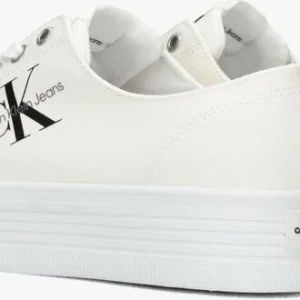 Calvin Klein Vulcanized Flatform Laceup Baskets Basses En Blanc magasin en ligne france 12