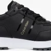 pas cher en vente Calvin Klein Skived Runner Baskets Basses En Noir 20