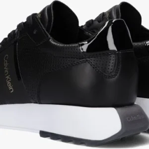 pas cher en vente Calvin Klein Skived Runner Baskets Basses En Noir 12