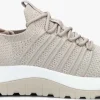 prix pas cher Calvin Klein Knit Lace Up Baskets Basses En Beige 20