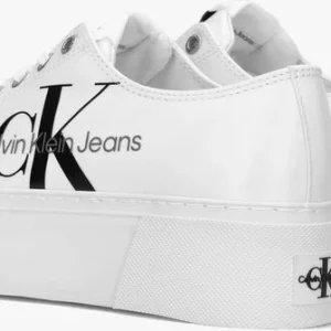 Calvin Klein Flatform Vulcanized Extra 1 Baskets Basses En Blanc grande qualité 12